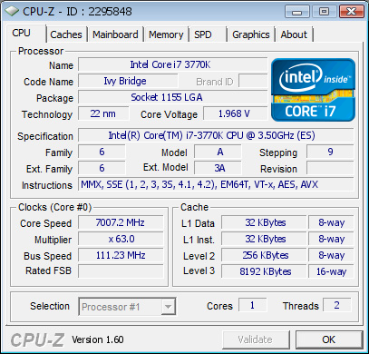 Intel Core i7 3770K: granica 7 GHz przekroczona na płycie MSI Z77A-GD65