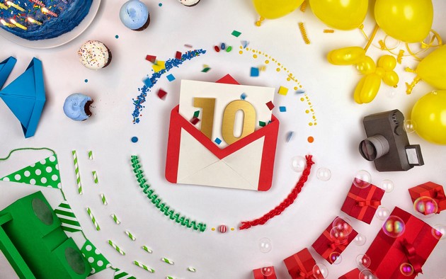 10. urodziny usługi Google Gmail
