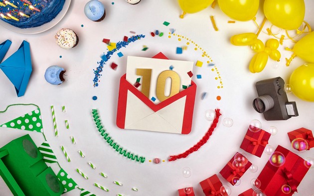 10. urodziny usługi Google Gmail