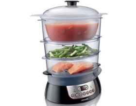 Parowar z pojemnikiem na przyprawy