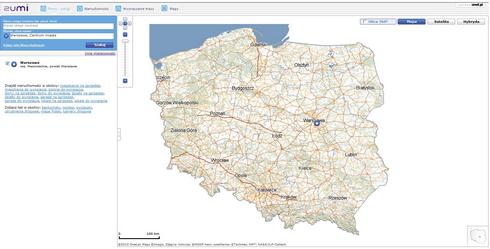 mapa polski google. jedynie może mapę Polski.